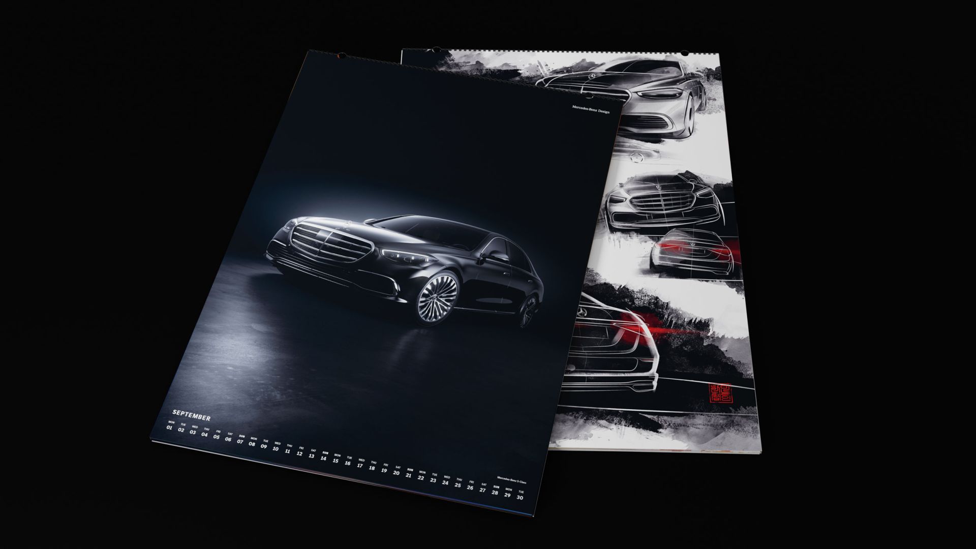 Original Mercedes-Benz Design Kalender 2025 für Motorsport- und